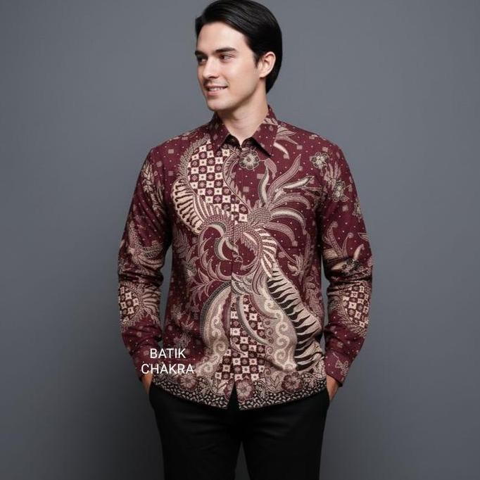 KEMEJA BATIK PRIA LENGAN PANJANG BAHAN DOBY LAPIS FURING MOTIF TERBARU