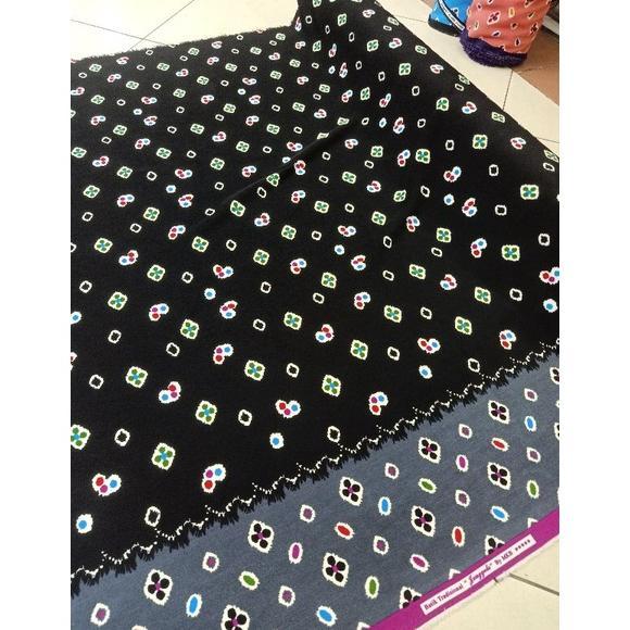 Awet Kain Batik Semi Sutra Motif Jumputan, Kain Batik Semi Sutra, Batik Sutra Jumputan