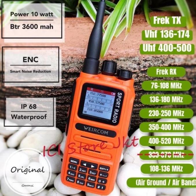 TERLARIS HT WEIRCOM WR 88PLUS SPORT 6BAND ANTI AIR ORI WEIRCOM 88PLUS ORANGE SP