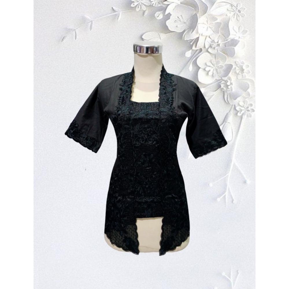 Bergaransi Kebaya Kutu Baru Bordir Hitam Yuri 766