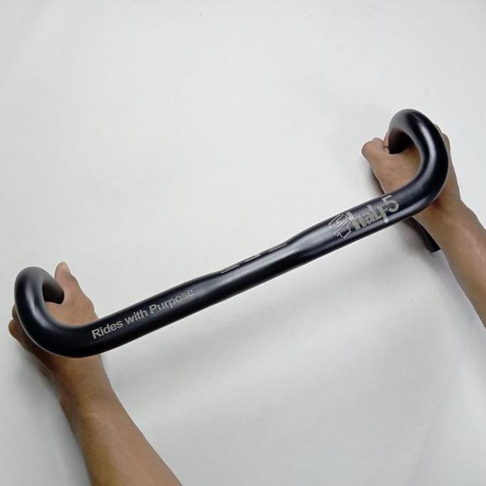 dropbar bulat round GT HALF5 25.4 OS 31.8 380 400 420 38 40 42 stang flare 20 balap gravel syte stan