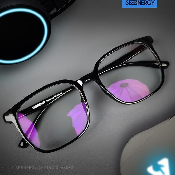 SEENERGY Kacamata Gaming | Black Glossy