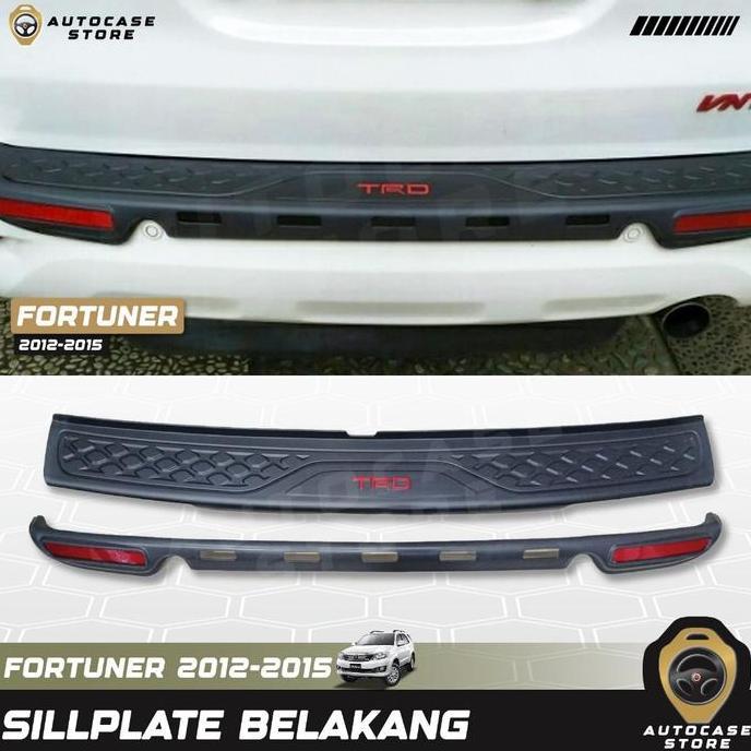 Sillplate Belakang Bagasi Fortuner 2012-2015 Trd Pnp Aksesoris Mobil Harga Spesial