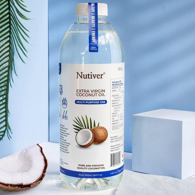 Murah Nutiver | Paket Hemat 2 Minyak Sehat | Minyak Extra Virgin Coconut Oil | Minyak Goreng Kelapa 