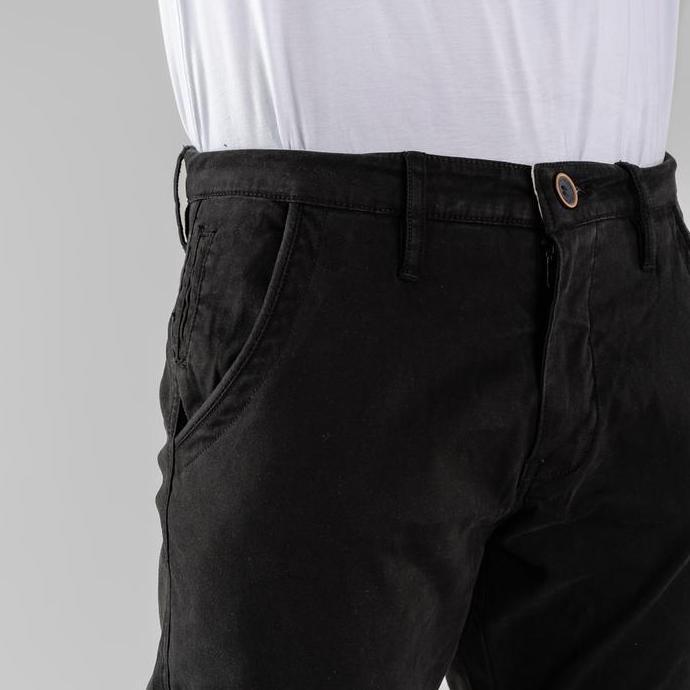 Oxygen Denim 706S Prime CS Chino Pants Slim Fit Stretch - Black (3312)