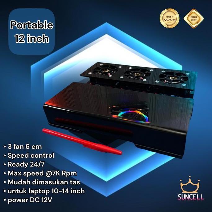Cooling pad suncell Portable Mini Silent Turbo 12 inch