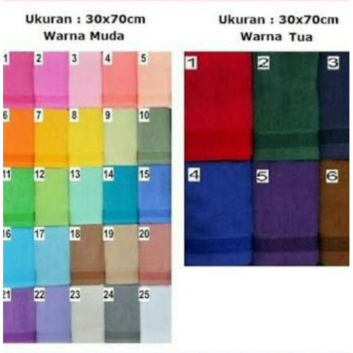 Handuk Sport / Handuk Salon / Handuk Souvenir-30x70 Plus Bordir Custom