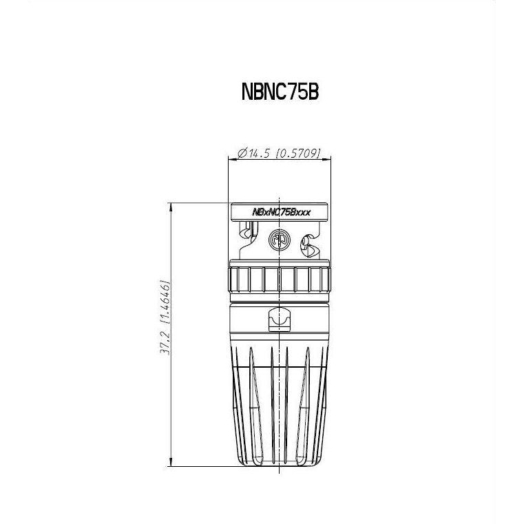 Konektor BNC SDI RG6 | Neutrik [NBNC75BTU11]
