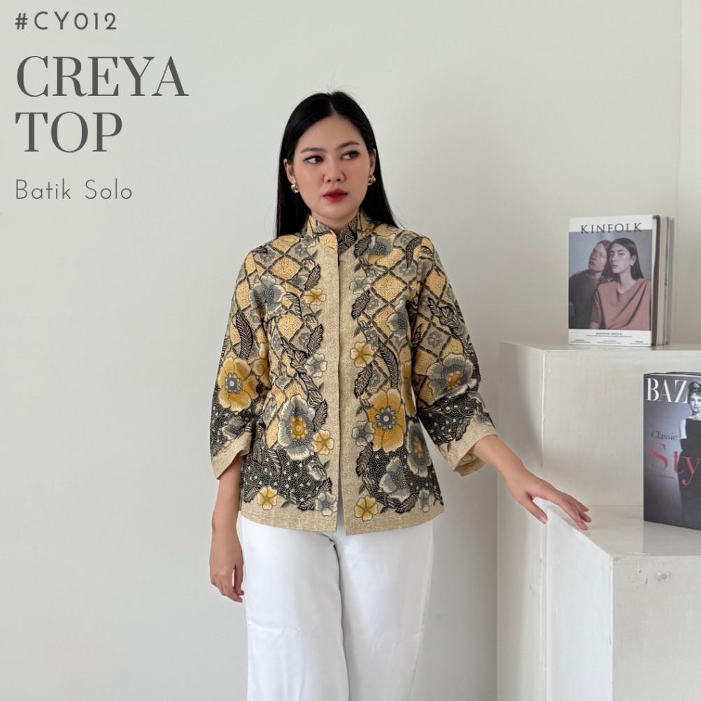 Hem Batik Lengan Panjang Wanita Katun Solo