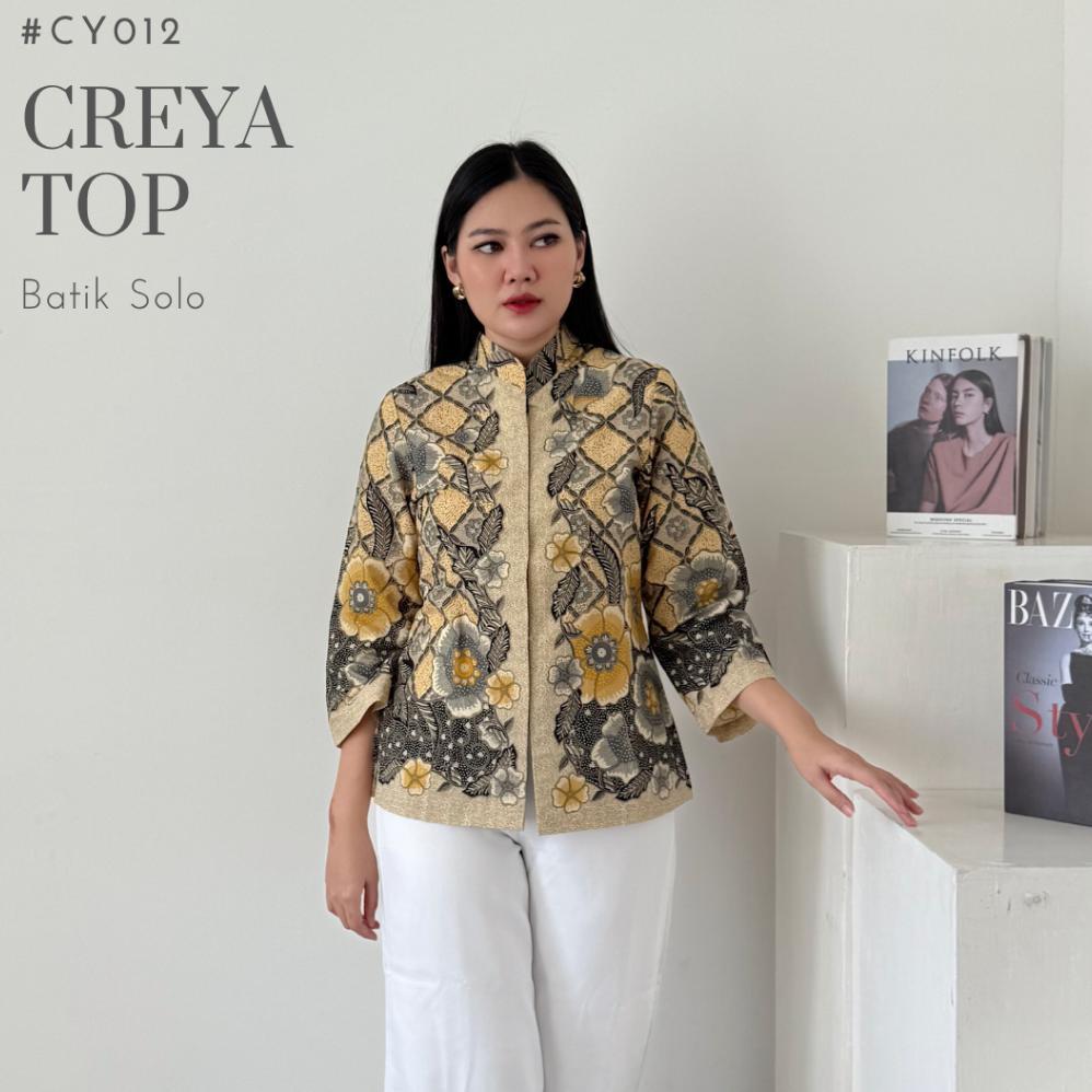 Hem Batik Lengan Panjang Wanita Katun Solo