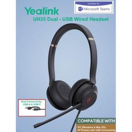 TERLARIS YEALINK UH35 DUAL - WIRED HEADSET USB-C/A