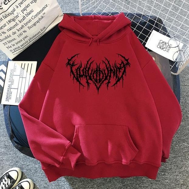 HABISIN STOK Sweater Hoodie Music Rock Metal Unity II Metal Unity Jumper Hoodie II Sweter Oblong Top