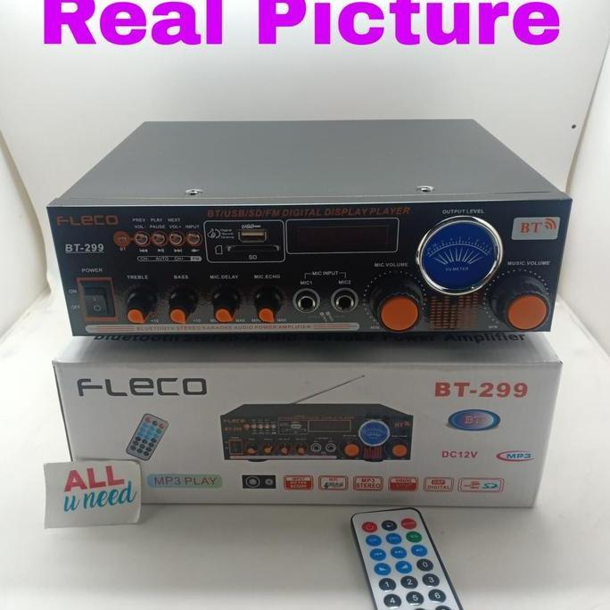 Power Amplifier Fleco BT-299 - Amplifier Karaoke - Amplifier Bluetooth