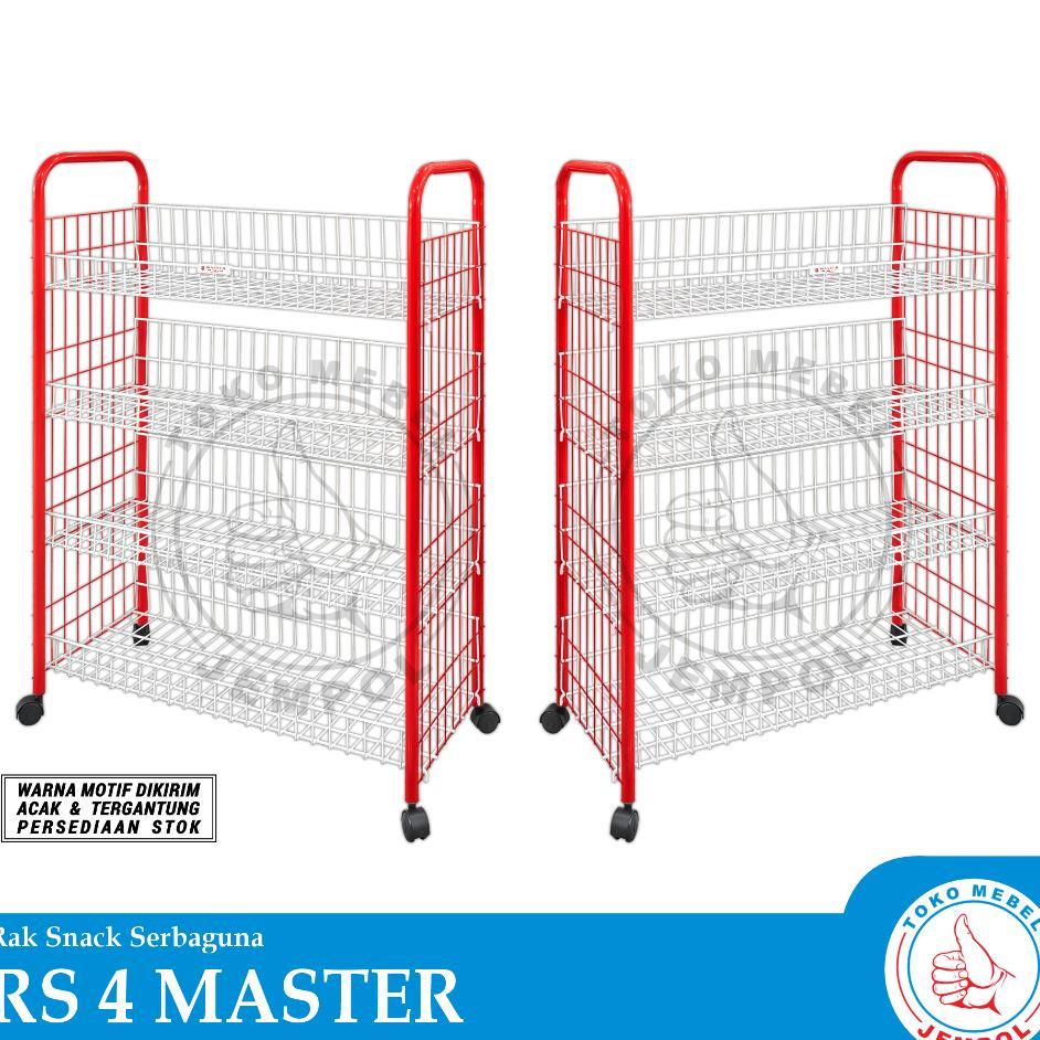 Rak Snack Rs 4 Master / Rak Chiki / Penyimpanan Serbaguna Bertingkat / Keranjang Snack Multifungsi