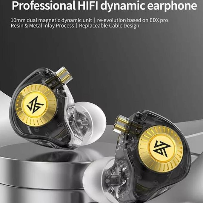 KZ EDX Ultra Earphone IEM Basshead Headset In Ear Monitor with mic Knowledge Zenith