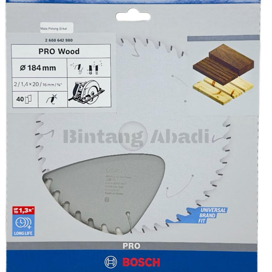 Bosch Circular Saw Blade 7 X 40T / Mata Pisau Sirkel Kayu 7 Inch / Mata Gergaji Circular Saw 7"X40T