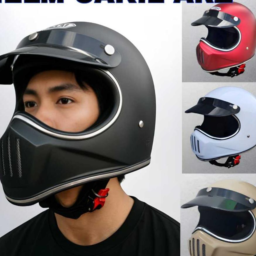 Helm Half Face Arz Cakil Sni/Helm Sport/Helm Cross/Helm Keren/Helm Pria/Helm Cowok