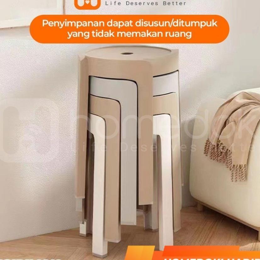 Kursi Makan / Kursi Plastik / Kursi Bulat Minimalis / Kursi Makan Minimalis