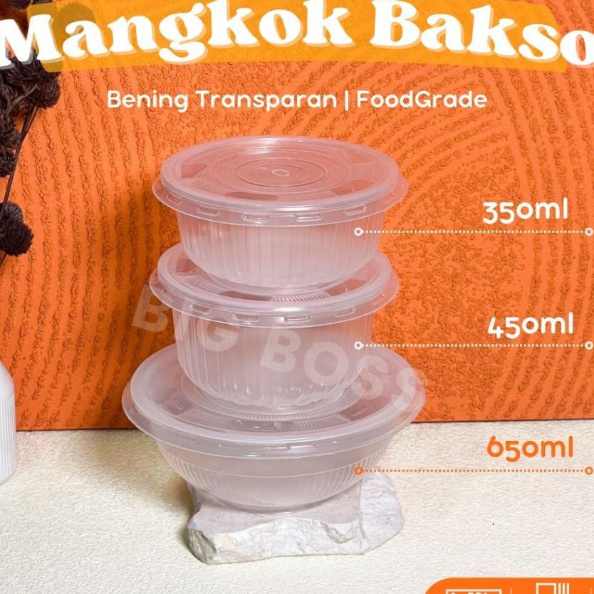 Mangkok Bakso Plastik 650Ml Food Grade Tahan Panas / Mangkok Mika Bakso Plastik / Mangkok Plastik Es