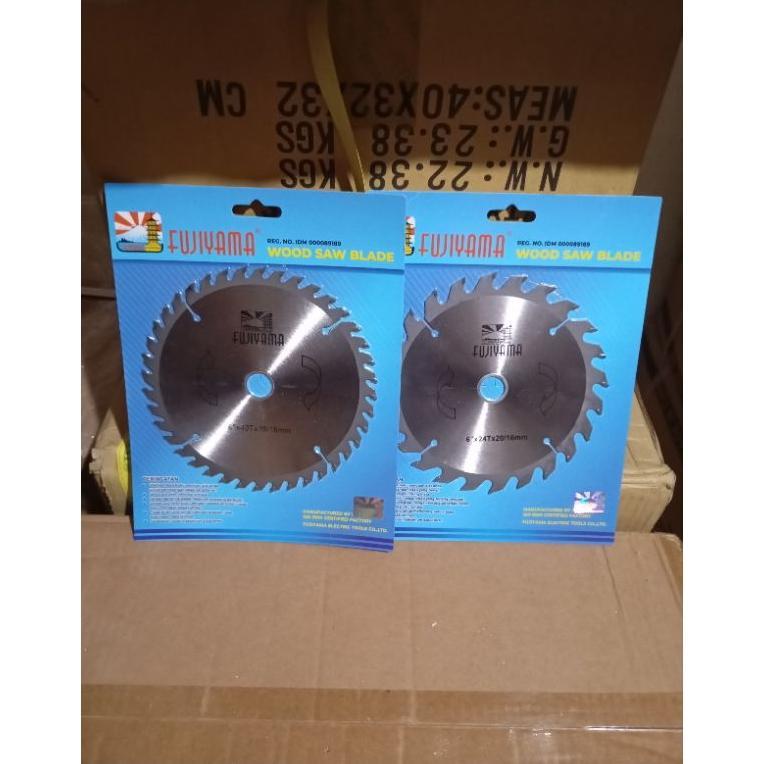 Fujiyama Mata Saw Blade 6 Inch Tct Mata Gergaji Bulat Belah Dan Potong Kayu