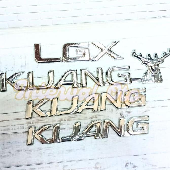 PAKET EMBLEM KIJANG LGX MOBIL KIJANG KAPSUL 1997-2003 LOGO CHROME SPESIAL