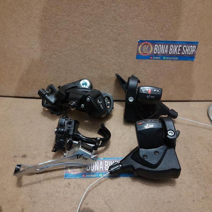 Mini Groupset XLR8 3 x 9 speed - RD FD Shifter kanan kiri