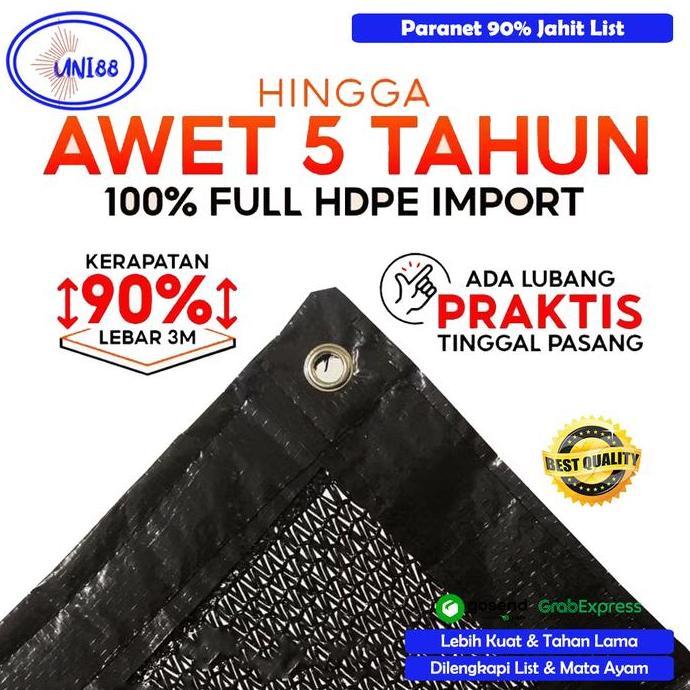 Parkz- Paranet 95 Persen Anti Uv / Jaring Paranet Anti Hujan / Paranet 90 / Jaring Peneduh Tanaman /