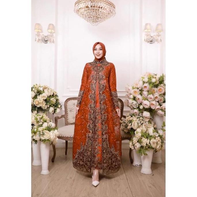 GAMIS BORDIR CASABLANKA TERBARU LD 120cm/ GAMIS/ GAMIS TERBARU/ GAMIS MEWAH