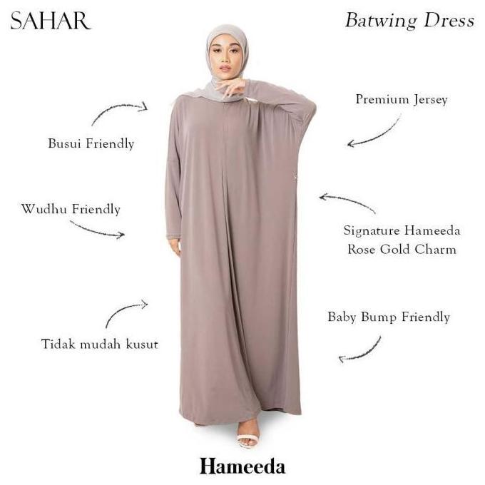Hameeda - Sahar Batwing Dress | Loose Jersey Dress Busui