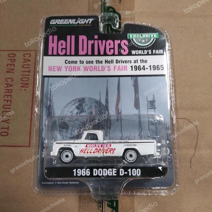 GREENLIGHT 1966 DODGE D-100 HELL DRIVERS