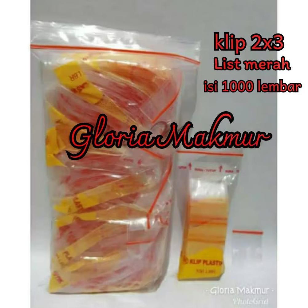 [BISA COD] PLASTIK KLIP 2x3 (ISI 1.000 LEMBAR) / PLASTIK KLIP KECIL / ZIPLOCK