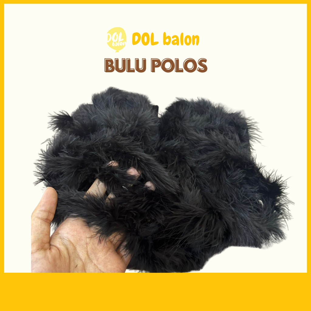 BULU POLOS | DIY KERAJINAN BULU METERAN