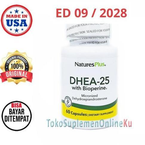 Natures Nature'S Plus Dhea 25 With Bioperine 60 | Anti Penuaan Terbaru 