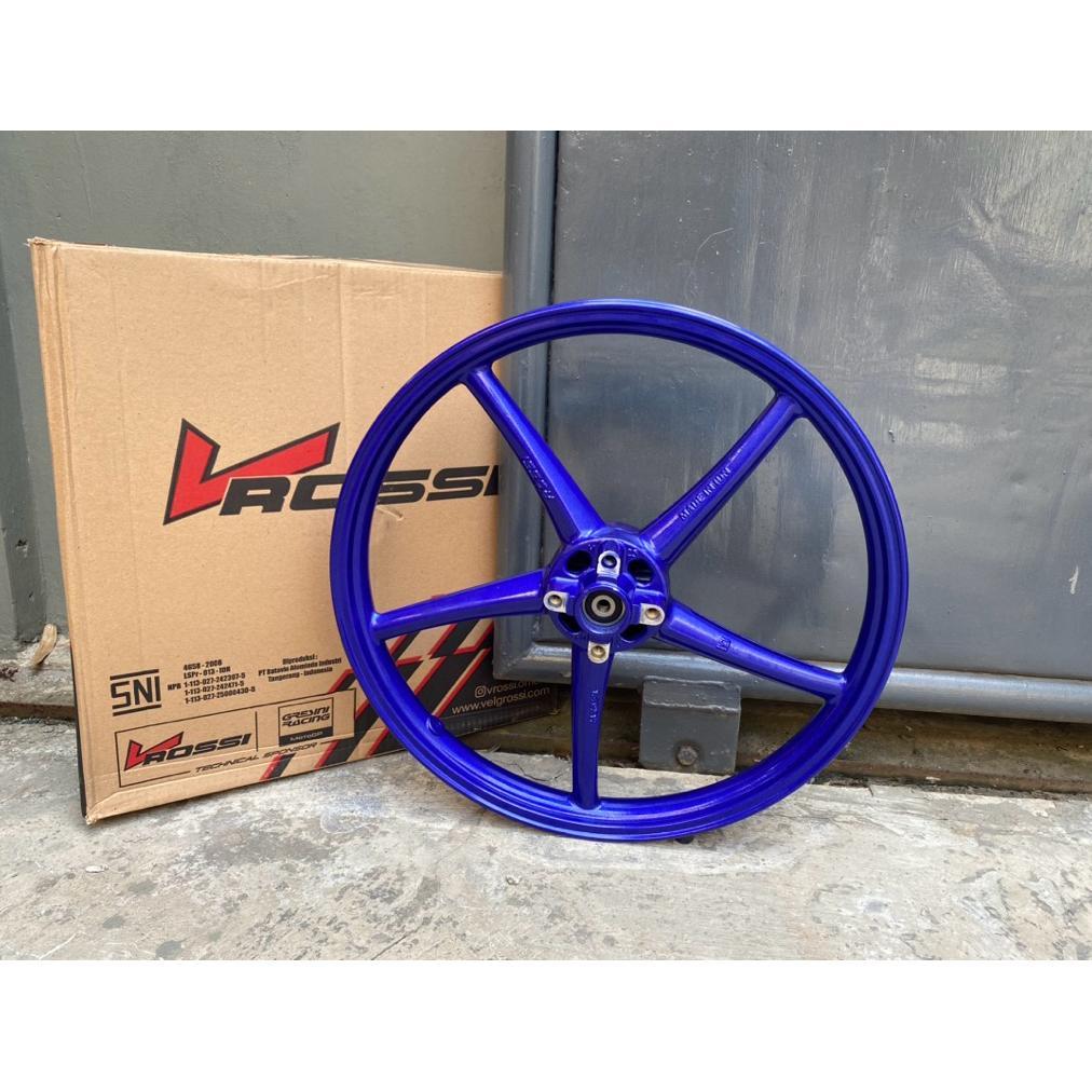 VELG VROSSI COPY RCB DEPAN 140 ring 17 VROSSI SPRINT SANCA ORANGE/BIRU/BRONZE