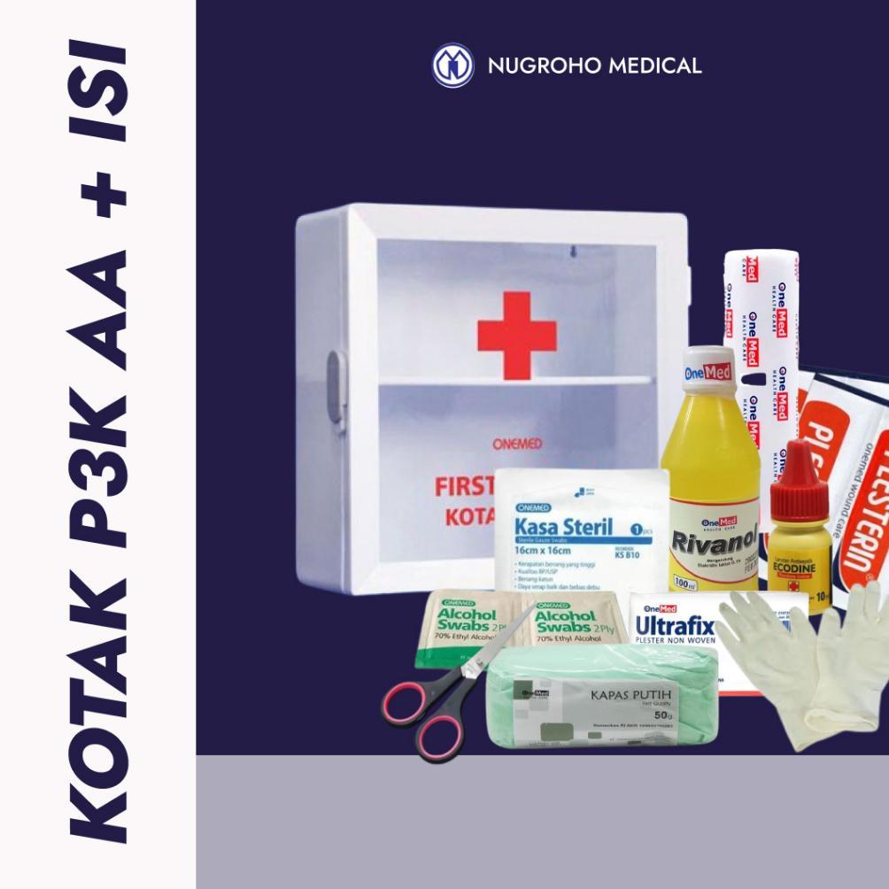 KOTAK P3K AA SET ISI LENGKAP/Kotak P3K Dinding Lengkap dengan Isi AA onemed/KOTAK P3K ISI PREMIUM