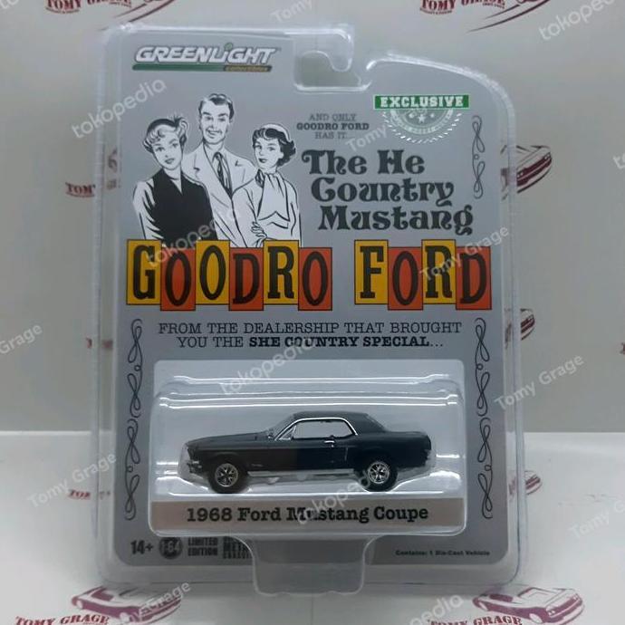 Greenlight The She Country Mustang 1968 Ford Mustang Coupe Black