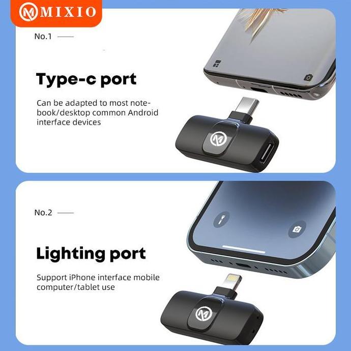 Vocale- Mixio-T9/T10 Wireless Microphone Professional Mikrofon Lavalier