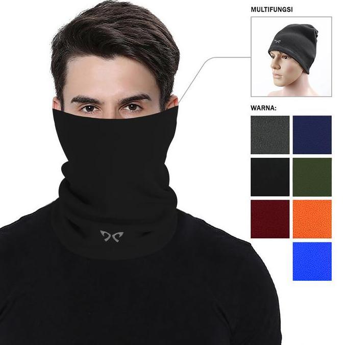 ahissalamahtiga - masker polar thermal multifungsi bandana beanie hat untuk musim dingin / winter