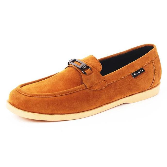 ELATO - Sepatu Pria Kasual Flat Slip On Loafers Suede - Lavia Shoes