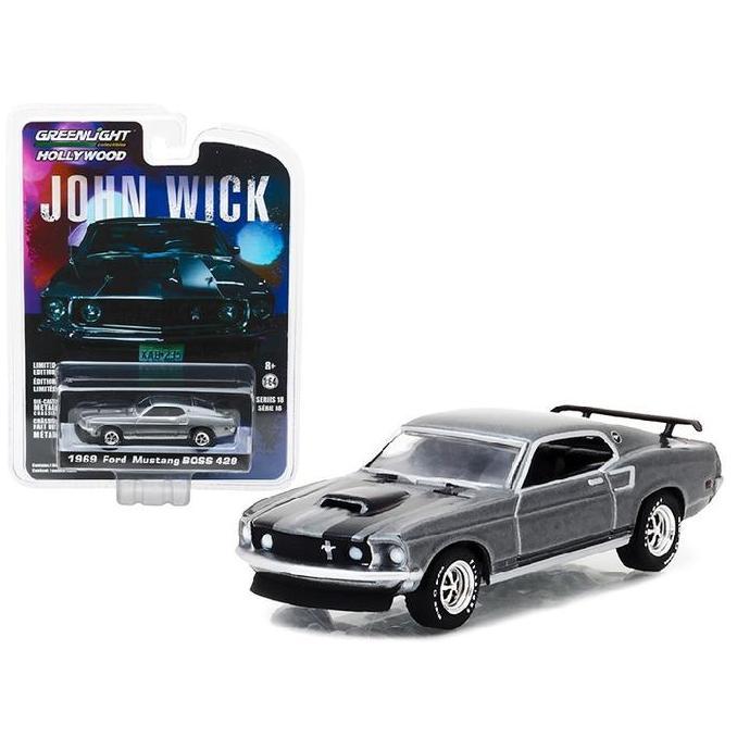 44780-E GREENLIGHT 1969 FORD MUSTANG BOSS 429 HOLLYWOOD JOHN WICK