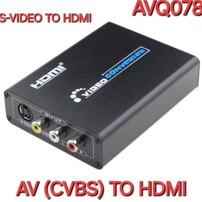 AVQ078 1080p AV CVBS S-Video to HDMI Video Converter ACTIVE