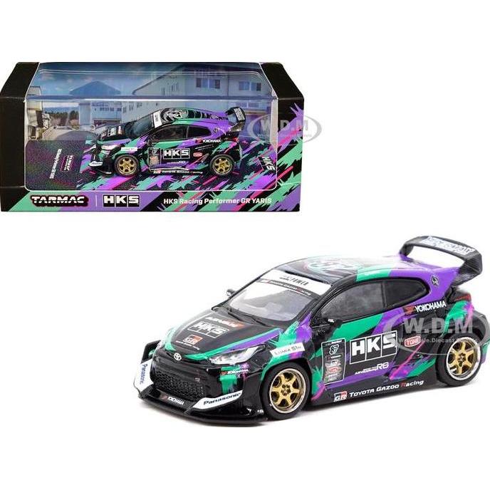T64-080-HKS TARMAC WORKS GR YARIS HKS DIECAST MOBIL MINIATUR