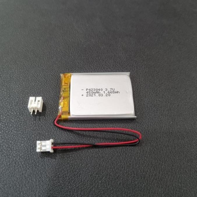 LITHIUM ION POLYMER RECHARGEABLE BATTERY 450MAH 3.7V WITH CONNECTOR PROMO