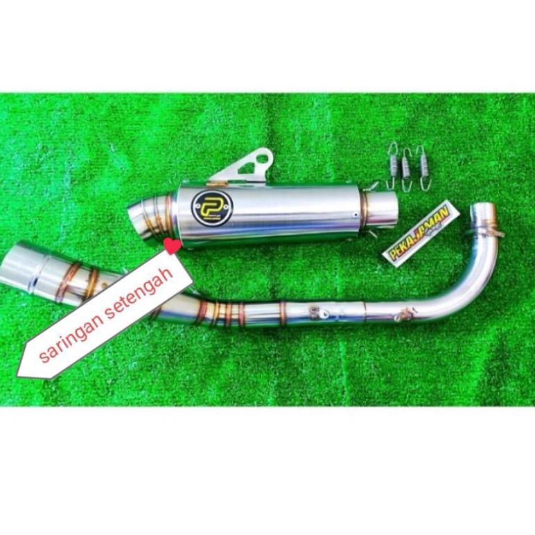 CELVIQUEGALLERY KNALPOT PEKAJAMAN 1 SET BUAT SUPRA X C70 REVO SMAS KARISMA SOGUN VEGA R REVO BLADE G