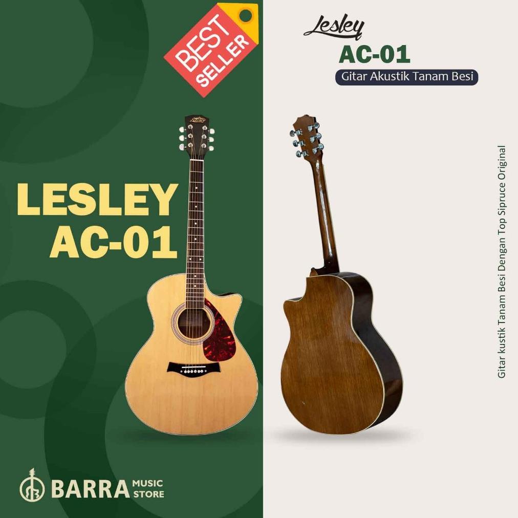 CALISTASPACE GITAR AKUSTIK LESLEY AC01 ORIGINAL TERMURAH