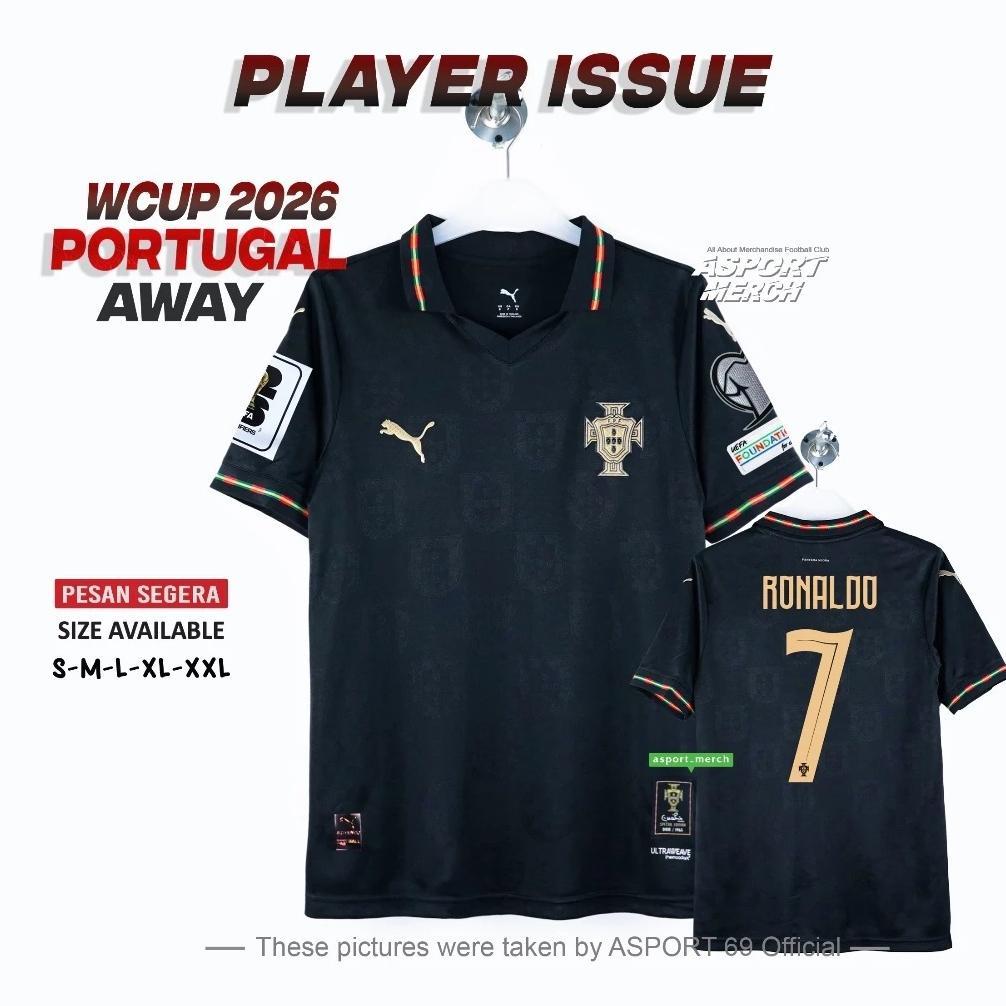 Player Issue Portugal Away Worldcup 2025 2026 HITAM PI Terbaru Fantasy