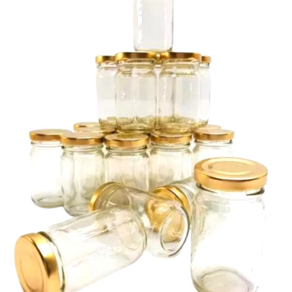 (10)  120Ml  Botol Jar  Kaca Silinder 120 Ml /  Jar 120 M Baru + Tutup Seng