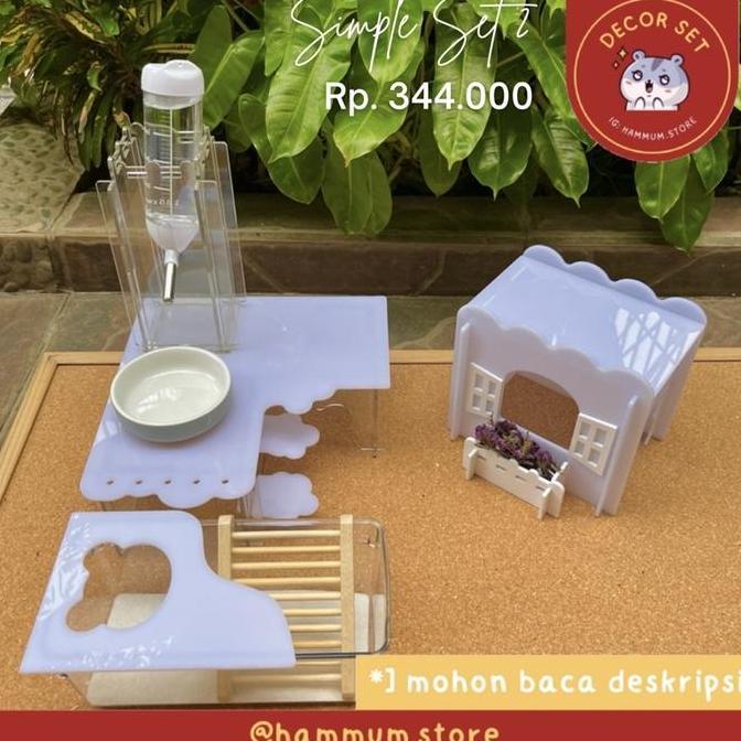 TERMURAH - Set Kandang Hamster | Kandang Akrilik Hamster | Acrylic Hamster Cage | Rumah Hamster | De