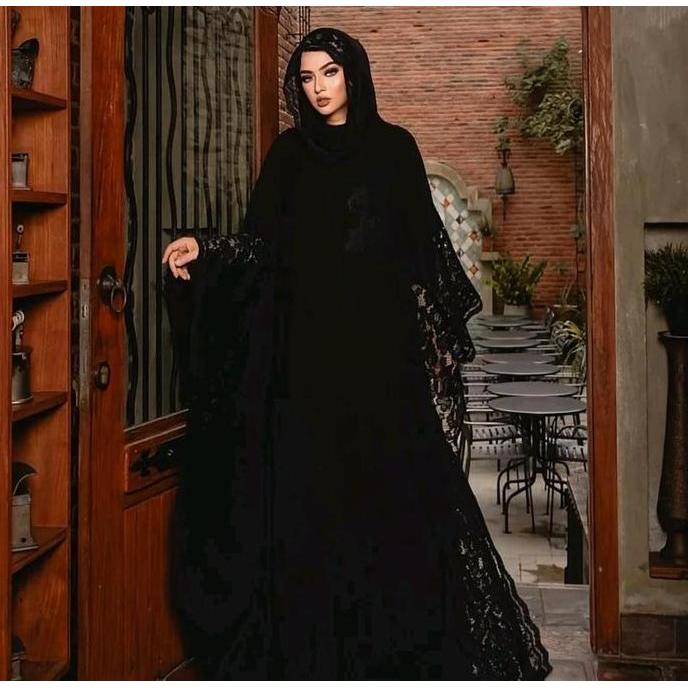 Kaftan Sultan Brokat Cedar Shinai, Kaftan Motif Taj Mahal, Imperial & Tassel Rumbai - Silk Premium M