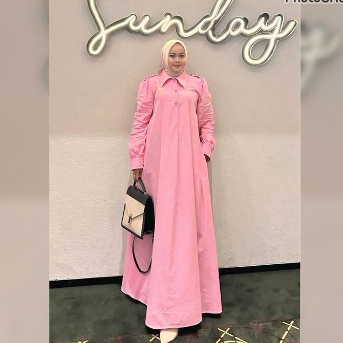 Queenasyari - Mona Dress (DRESS ONLY) Baby Cordoray Jumbo Ld 110-140 cm Dress Simpel Nyaman Daily Zi